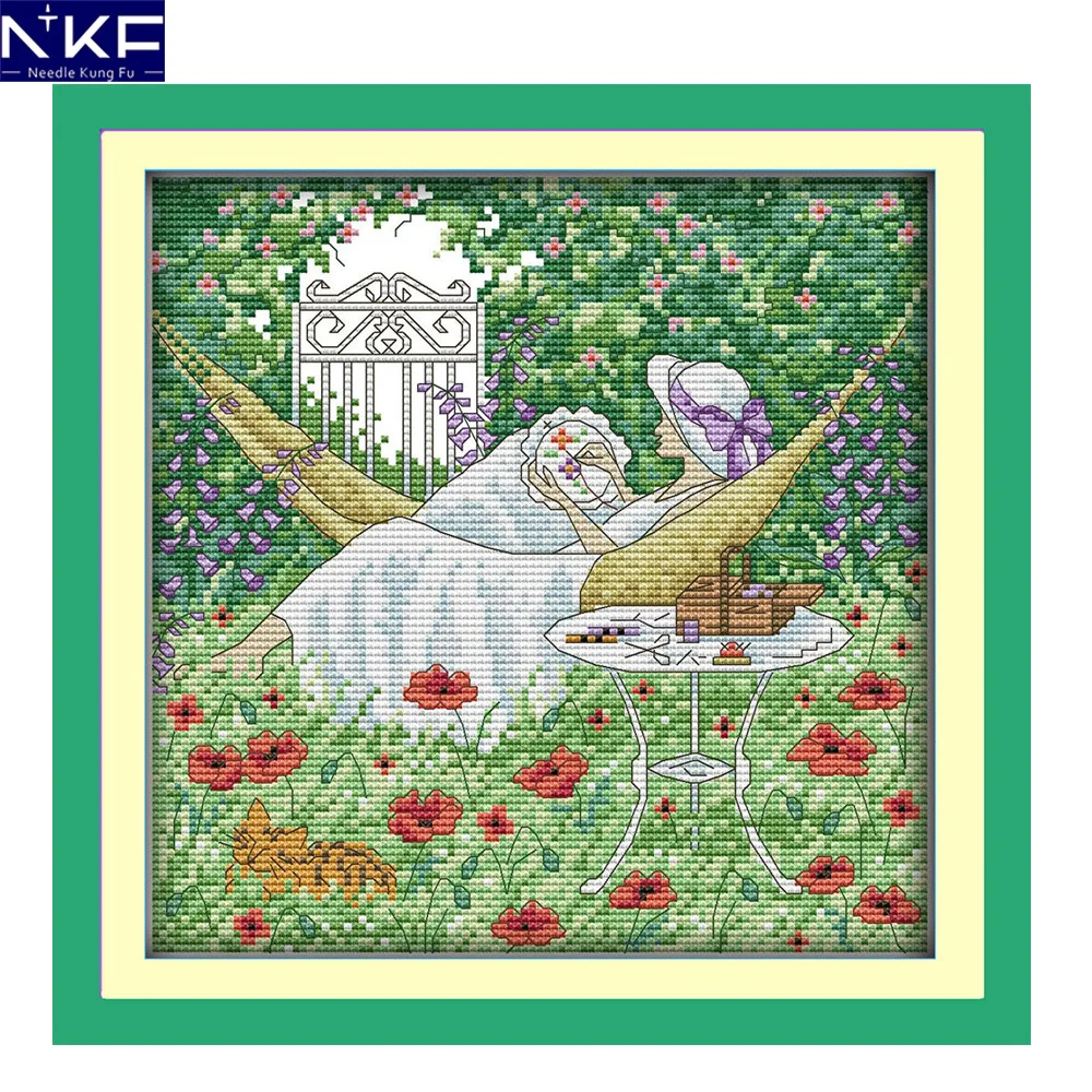 NKF Leisure afternoon needle craft Chinese cross stitch charts counted stamped Christmas cross stitch kits for home decoration
NKF Leisure afternoon needle craft Chinese cross stitch charts counted stamped Christmas cross stitch kits for home decoration