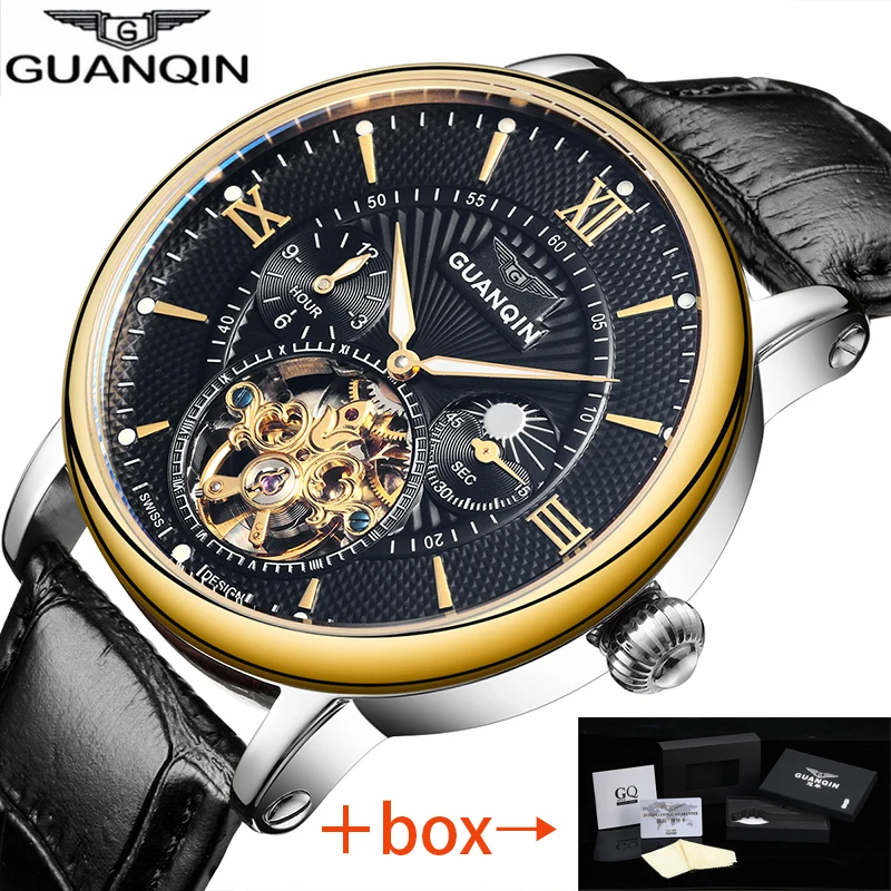 Relogio Masculino GUANQIN автоматические турбийоны Мужские механические часы золотые Топ Бренд роскошные кожаные Наручные часы с скелетом 16036 D
Relogio Masculino GUANQIN автоматические турбийоны Мужские механические часы золотые Топ Бренд роскошные кожаные Наручные часы с скелетом 16036 D