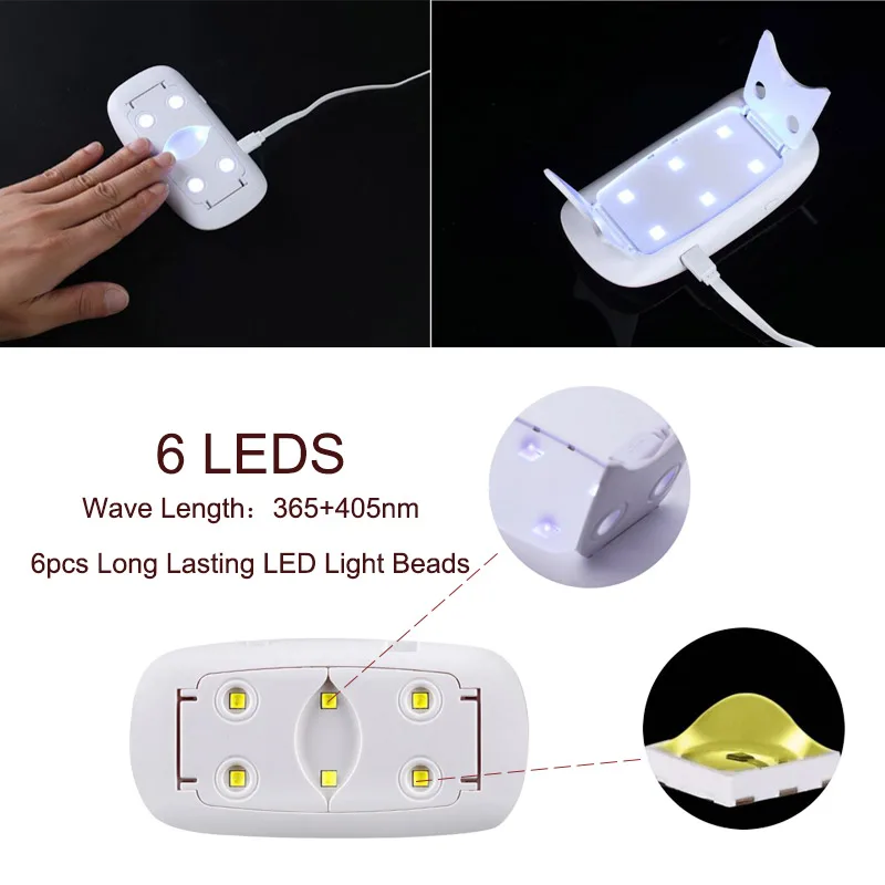 MIZHSE 36W UV Lamp LED Lamp Nail Dryer For Regular And Gel Polish 12pcs Led USB Charge Nail Art Tools UV Nail Dryer Kit
MIZHSE 36W UV Lamp LED Lamp Nail Dryer For Regular And Gel Polish 12pcs Led USB Charge Nail Art Tools UV Nail Dryer Kit