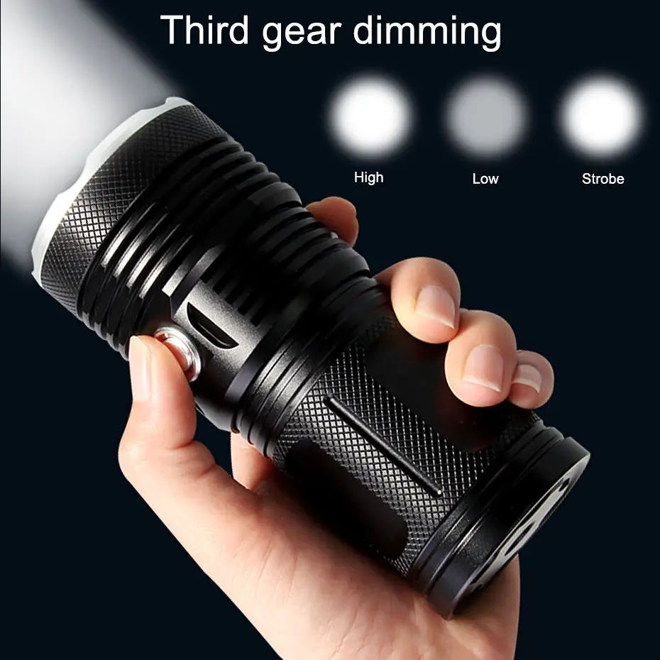 T6 Lampe Torche High Power Rechargeable Tactical Led Flash Light 18650 Powerful Rechargeable Led Torch for Camping Hunting
T6 Lampe Torche High Power Rechargeable Tactical Led Flash Light 18650 Powerful Rechargeable Led Torch for Camping Hunting