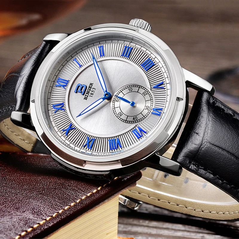 BINGER Original Men's Automatic Watch Self-Wind Fashion Men Mechanical Wristwatch Leather Fashion Sapphire Waterproof Watches
BINGER Original Men's Automatic Watch Self-Wind Fashion Men Mechanical Wristwatch Leather Fashion Sapphire Waterproof Watches