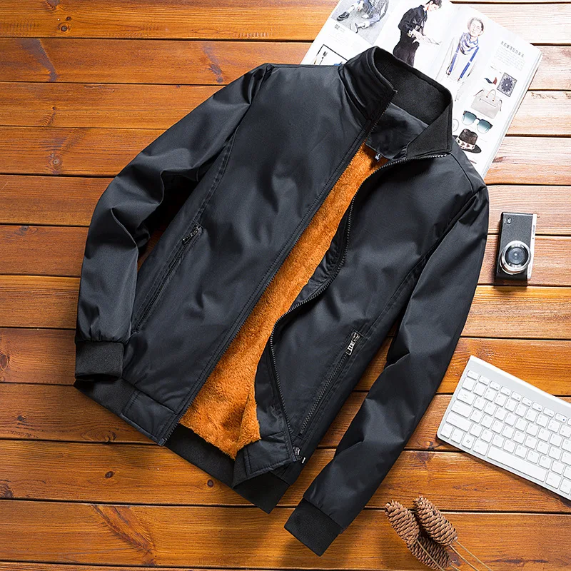Casual Jackets Men Autumn Winter Outerwear Thick Warm Mandarin Collar Coats Male Fleece Windbreaker Bomber Jackets for Men
Casual Jackets Men Autumn Winter Outerwear Thick Warm Mandarin Collar Coats Male Fleece Windbreaker Bomber Jackets for Men
