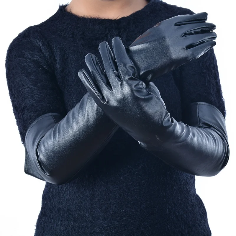 Women Winter Warm Lined Finger Faux Leather Elbow Long Gloves Feamle Black Red Waterproof
Women Winter Warm Lined Finger Faux Leather Elbow Long Gloves Feamle Black Red Waterproof