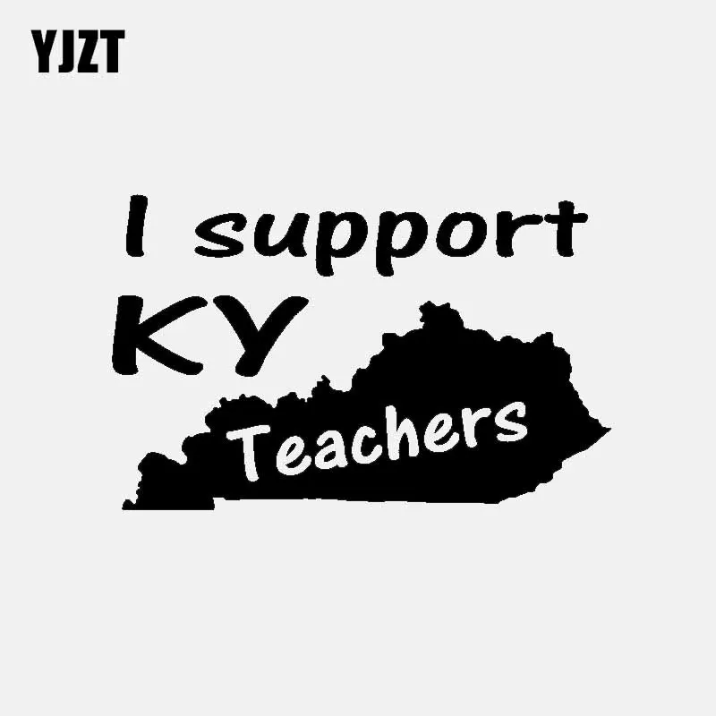 YJZT 18 см * 11,2 см для стайлинга автомобиля, наклейка с надписью «I Support Kentucky учителя», автомобильная наклейка, черная, серебристая виниловая иск...
YJZT 18 см * 11,2 см для стайлинга автомобиля, наклейка с надписью «I Support Kentucky учителя», автомобильная наклейка, черная, серебристая виниловая иск...