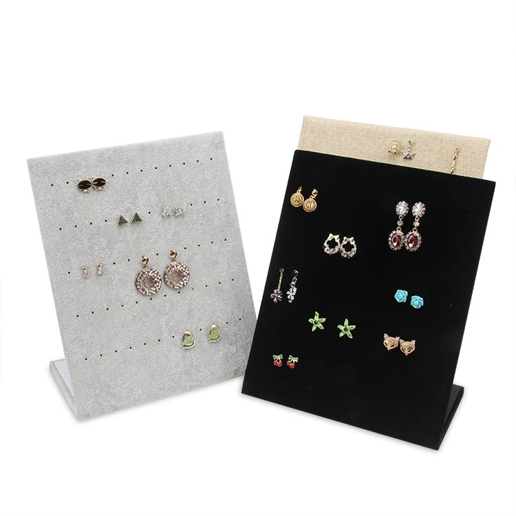 TONVIC Wholesale L Shape Earring Display Stand Holder Jewelry Rack With 60 Holes New Arrival Black/Gray/Yellow Linen
TONVIC Wholesale L Shape Earring Display Stand Holder Jewelry Rack With 60 Holes New Arrival Black/Gray/Yellow Linen