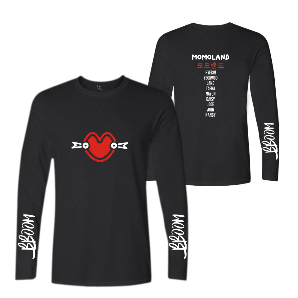 Fashion Kpop MOMOLAND Printed Hip Hop Sports Men Women T Shirts Casual Tee Shirt Tops Long Sleeve T-shirt Sweatshirt Clothes 4XL
Fashion Kpop MOMOLAND Printed Hip Hop Sports Men Women T Shirts Casual Tee Shirt Tops Long Sleeve T-shirt Sweatshirt Clothes 4XL