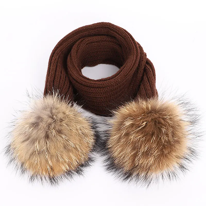 2018 New Lovely Children's Raccoon Fur pom poms Scarf Winter High Quality Knit Scarves Fashion Boy Girl Warm Kerchief Shawl Kids
2018 New Lovely Children's Raccoon Fur pom poms Scarf Winter High Quality Knit Scarves Fashion Boy Girl Warm Kerchief Shawl Kids