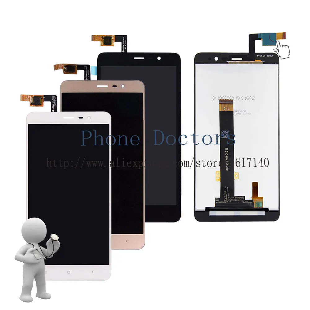 5 ''Новый сенсорный экран дигитайзер стекло + ЖК дисплей в сборе для Xiaomi Redmi Note 3