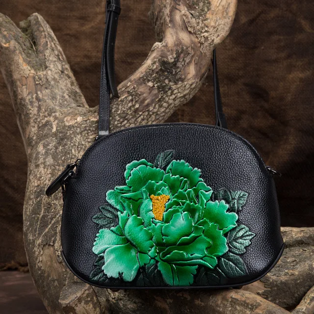 Norbinus Genuine Leather Women Bags Peony Pattern Cross Body Handbags Small Embossed Tote Chinese Style Messenger Shoulder Bag
Norbinus Genuine Leather Women Bags Peony Pattern Cross Body Handbags Small Embossed Tote Chinese Style Messenger Shoulder Bag