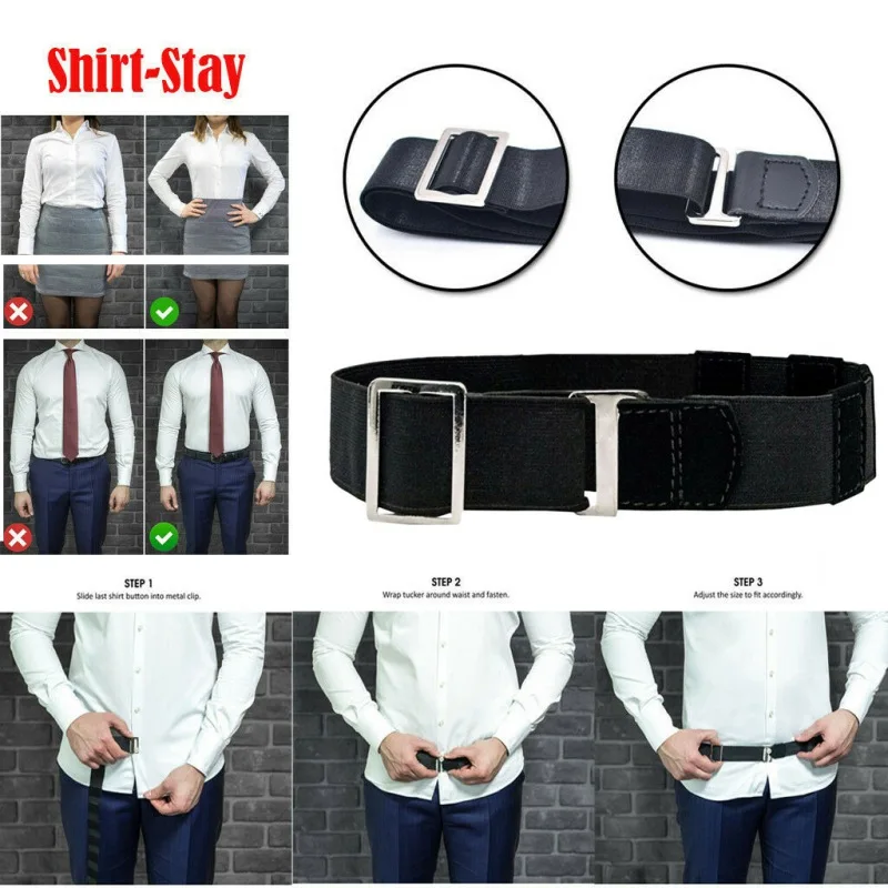 Locking Belt Mens Shirt Stays Garters Holder for Men Women Formal and Professional Attire Non-Slip fixed Belts | Дом и сад