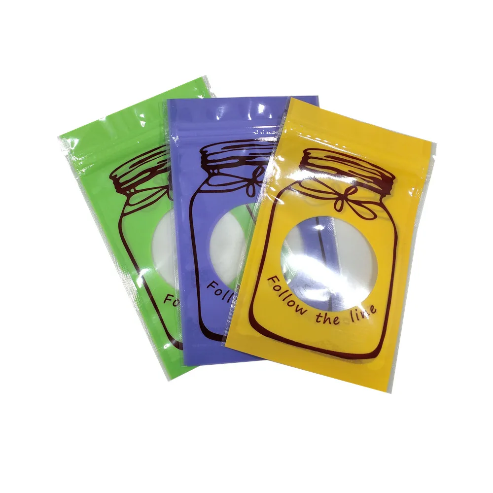 100Pcs 8x13cm Colorful Plastic Self Seal Zipper Packaging Bag with Clear Window Tea Nuts Powder Storage Pouch Snack Retail Pack
100Pcs 8x13cm Colorful Plastic Self Seal Zipper Packaging Bag with Clear Window Tea Nuts Powder Storage Pouch Snack Retail Pack