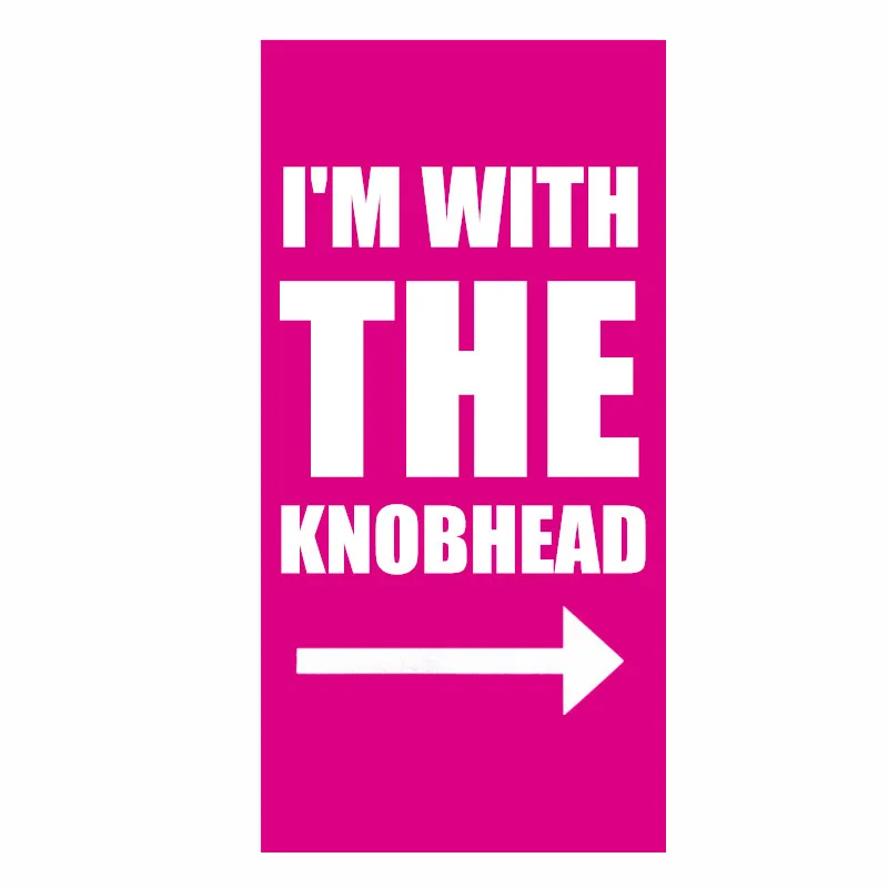 Funny I'm with the Knobhead Pink Black White Beach Towel Joke Humor Bathroom Travel Towels Camping Gift Microfiber 140X70 35X75
Funny I'm with the Knobhead Pink Black White Beach Towel Joke Humor Bathroom Travel Towels Camping Gift Microfiber 140X70 35X75