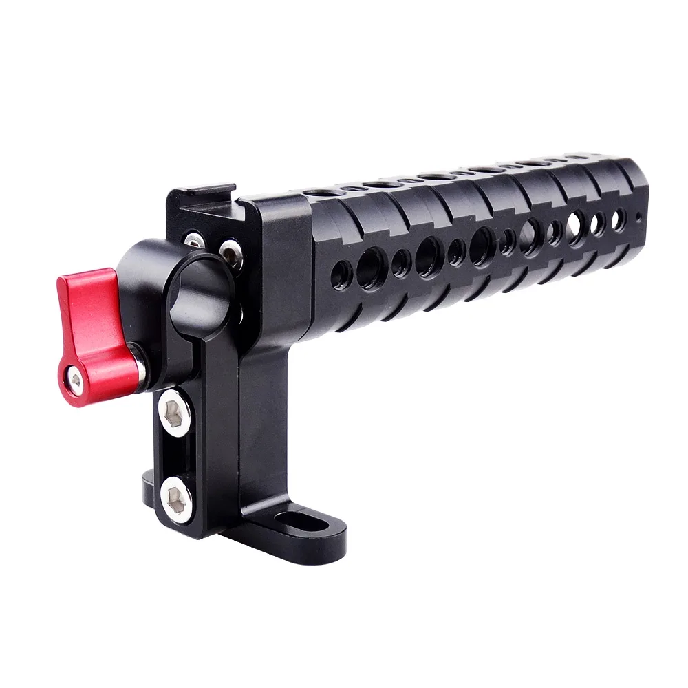 MAGICRIG Top Handle Grip with Cold Shoe Base and 15mm Rod Clamp for DSLR Camera Cage Stabilizer Handle
MAGICRIG Top Handle Grip with Cold Shoe Base and 15mm Rod Clamp for DSLR Camera Cage Stabilizer Handle