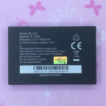 3.7V 1400 mAh Replacement Battery For Infinix BL-51X BL51X BL 51X Bateria Batterie Mobile Phone Batteries
3.7V 1400 mAh Replacement Battery For Infinix BL-51X BL51X BL 51X Bateria Batterie Mobile Phone Batteries