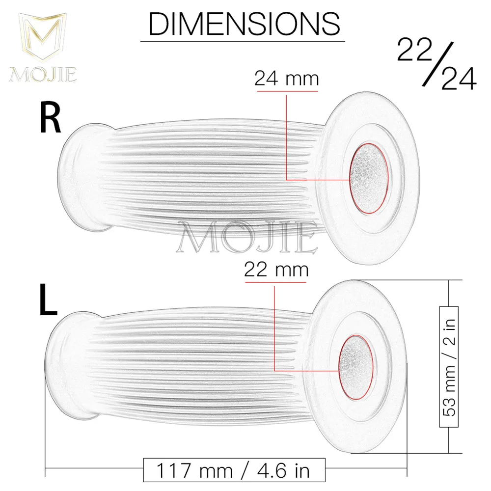 1 Pair Universal Motorcycle 7/8" Rubber Handlebar Rubber Moto Hand Grips Bar End For 22mm/24mm vehicle bicycles For Honda Suzuki
1 Pair Universal Motorcycle 7/8" Rubber Handlebar Rubber Moto Hand Grips Bar End For 22mm/24mm vehicle bicycles For Honda Suzuki