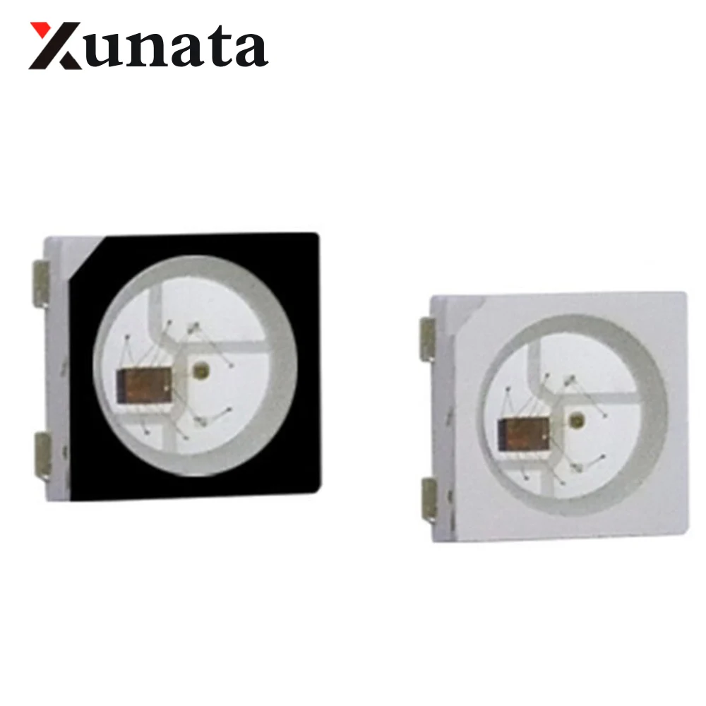 2 ~ 1000 шт. WS2812B RGB светодиодные бусины SMD5050 черная/белая версия WS2812 RGB индивидуально Адресуемая умная светодиодная микросхема пиксельные лампы...
2 ~ 1000 шт. WS2812B RGB светодиодные бусины SMD5050 черная/белая версия WS2812 RGB индивидуально Адресуемая умная светодиодная микросхема пиксельные лампы...