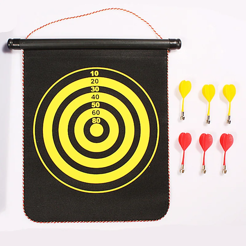 15-inch Safety Magnetic Double-sided Darts Target with 6 Darts Thicken Aggravated Entertainment Competition Practice Dart board
15-inch Safety Magnetic Double-sided Darts Target with 6 Darts Thicken Aggravated Entertainment Competition Practice Dart board