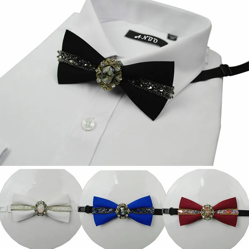 Korean Luxury Diamond Bow Tie Diamond Bow Brooch Flower Bowtie British Men's Wedding Suit Clothing & Accessories
Korean Luxury Diamond Bow Tie Diamond Bow Brooch Flower Bowtie British Men's Wedding Suit Clothing & Accessories
