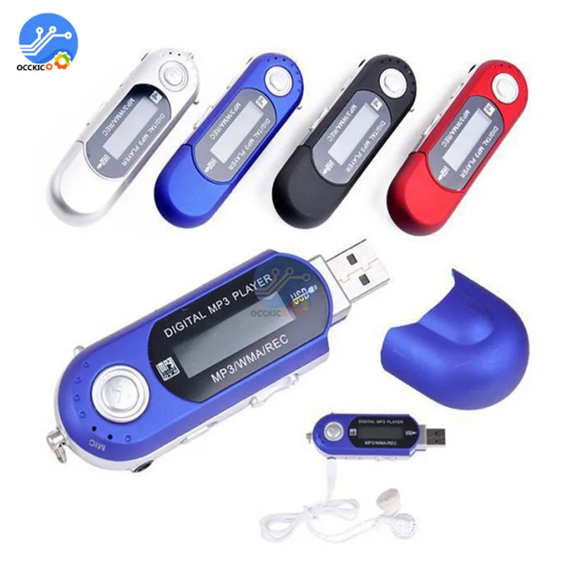 USB mp3 плеер цифровой ЖК дисплей поддержка TF карты 32 ГБ FM радио музыка Hi Fi MP3