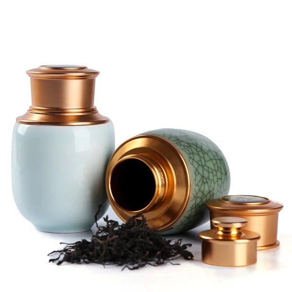 Creative portable mini sealed ceramic jar Small capacity storage tank tea coffee pot
Creative portable mini sealed ceramic jar Small capacity storage tank tea coffee pot