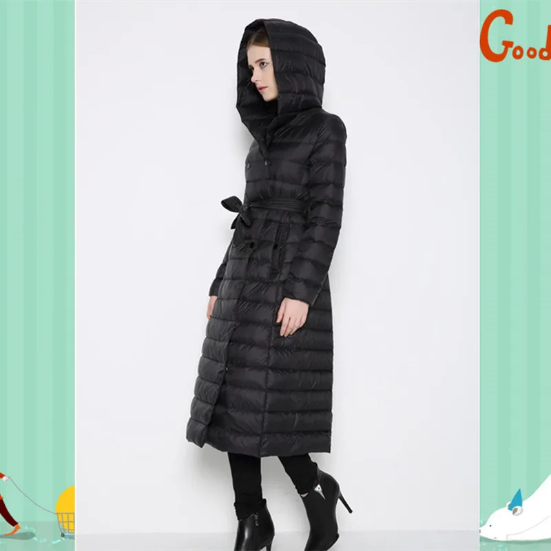 European and American large size x-long double breasted down jacket women ultra thin lightweight down coat outerwear 2018 winter
European and American large size x-long double breasted down jacket women ultra thin lightweight down coat outerwear 2018 winter