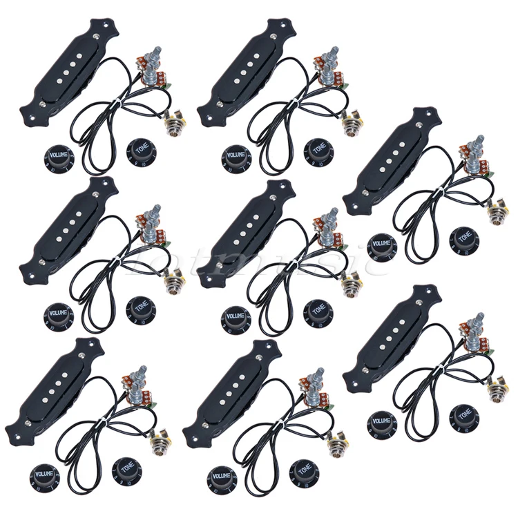8Sets Electric Guitar Pickup With Knobs Pre-Wired For Cigar Box Guitar 4&6 String
8Sets Electric Guitar Pickup With Knobs Pre-Wired For Cigar Box Guitar 4&6 String
