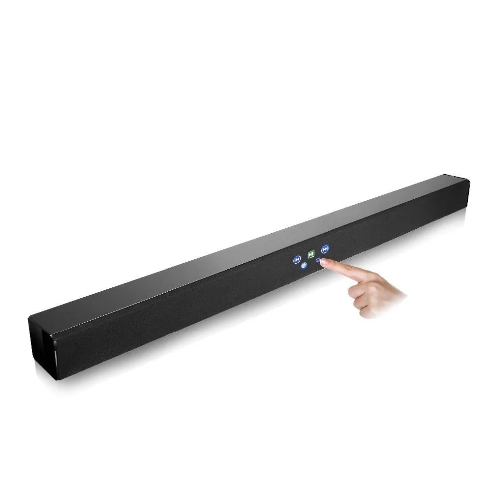 Дома Театр Беспроводной bluetooth звук бар Динамик Audio Soundbar бас 60 Вт rms ультратонкий