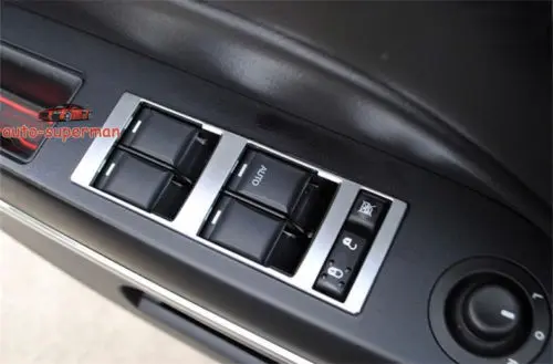 Matt Chrome Door Window Switch Button panel cover trim For jeep compass 2007-15
Matt Chrome Door Window Switch Button panel cover trim For jeep compass 2007-15