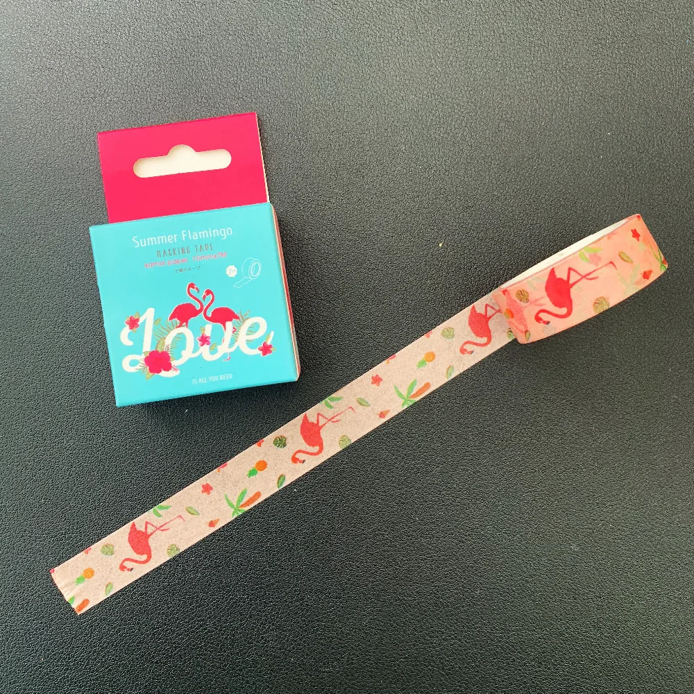 1.5cm Wide Summer Flamingo Washi Tape Masking Tape DIY Sticker Decorative Stick Label School Office Supply Student Stationery
1.5cm Wide Summer Flamingo Washi Tape Masking Tape DIY Sticker Decorative Stick Label School Office Supply Student Stationery