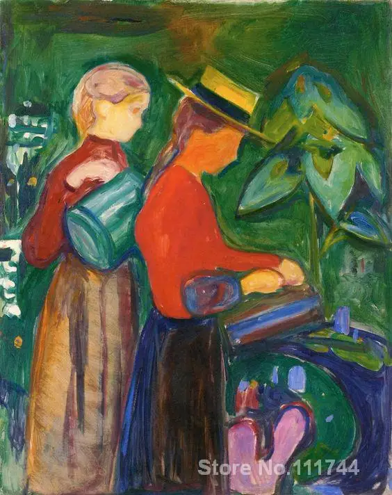 girls watering flowers Edvard Munch paintings Decorative art Handmade High quality
girls watering flowers Edvard Munch paintings Decorative art Handmade High quality