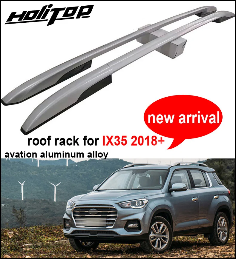 Фото Лидер продаж багажник на крышу для Hyundai IX35 2018 2019 2020 утолщенный алюминиевый сплав
