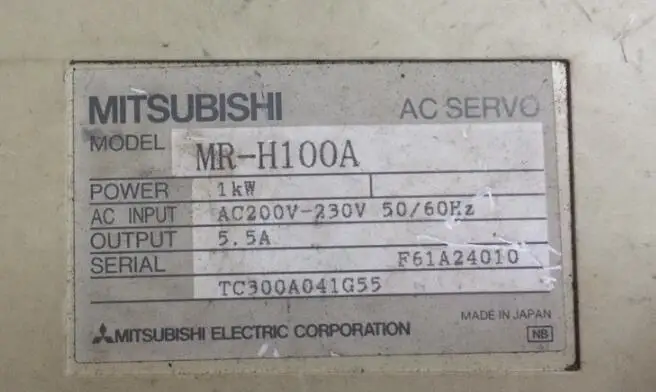 Servo drive MR-H100A , Used one , 90% appearance new , 3 months warranty , in stock
Servo drive MR-H100A , Used one , 90% appearance new , 3 months warranty , in stock
