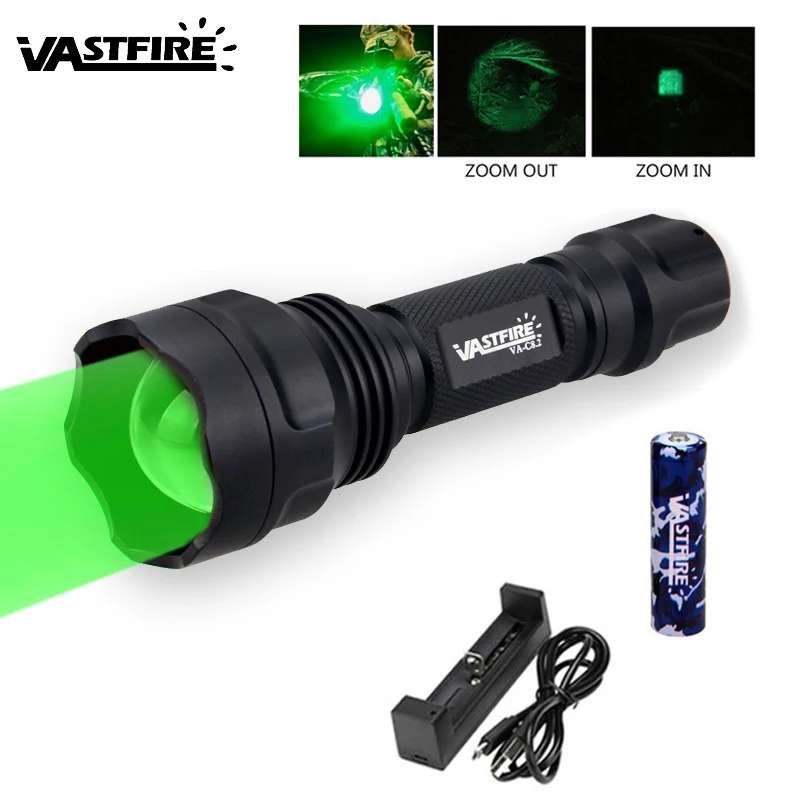 C8 5000LM Tactical Hunting Flashlight XPE Green Zoomable Weapon Gun Light+Rifle Scope Mount+Pressure Switch+18650+USB Charger
C8 5000LM Tactical Hunting Flashlight XPE Green Zoomable Weapon Gun Light+Rifle Scope Mount+Pressure Switch+18650+USB Charger