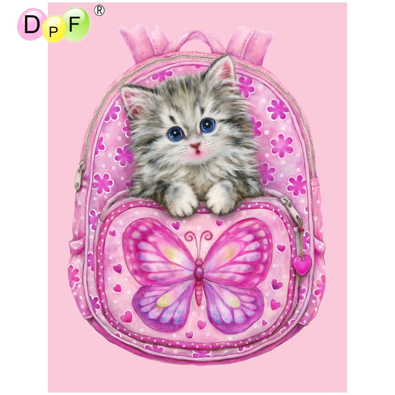 DPF 5D Round full Diamond painting Cross Stitch diamond Mosaic pink bag kitten Diamond Embroidery Needlework home decor crafts
DPF 5D Round full Diamond painting Cross Stitch diamond Mosaic pink bag kitten Diamond Embroidery Needlework home decor crafts