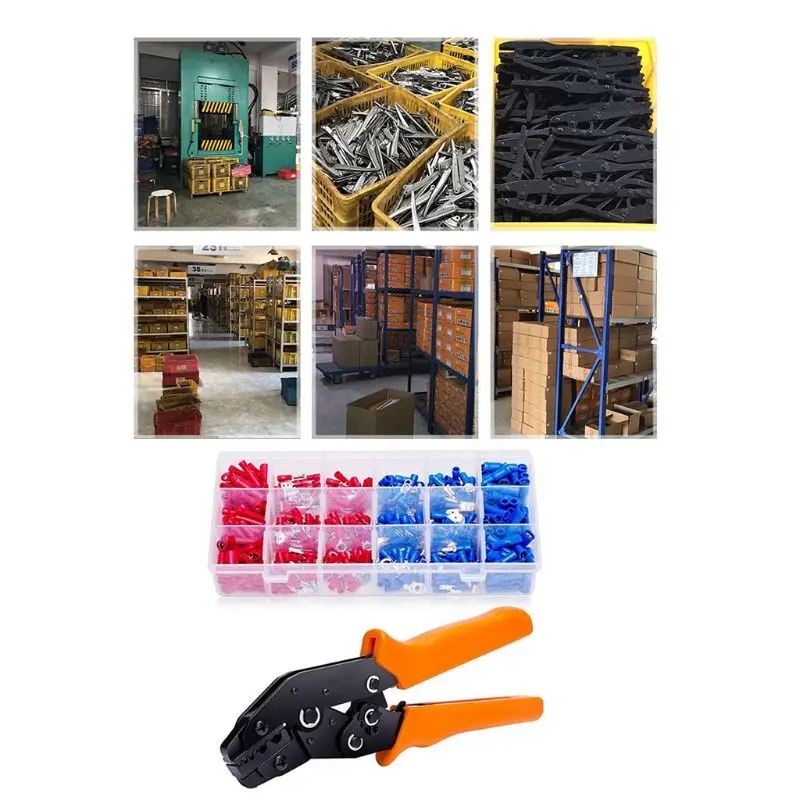 Crimping Plier Set Wire Crimper Kit With 450Pcs Wire Connectors Cold-Rolled Tubular Terminal 0.25-2.5mmSelf-Adjustable Connecto
Crimping Plier Set Wire Crimper Kit With 450Pcs Wire Connectors Cold-Rolled Tubular Terminal 0.25-2.5mmSelf-Adjustable Connecto