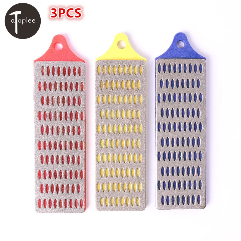 3pcs Durable Diamond Sharpening Hone Set Stone Whetstone Block Grit 180# 260# 360#
3pcs Durable Diamond Sharpening Hone Set Stone Whetstone Block Grit 180# 260# 360#