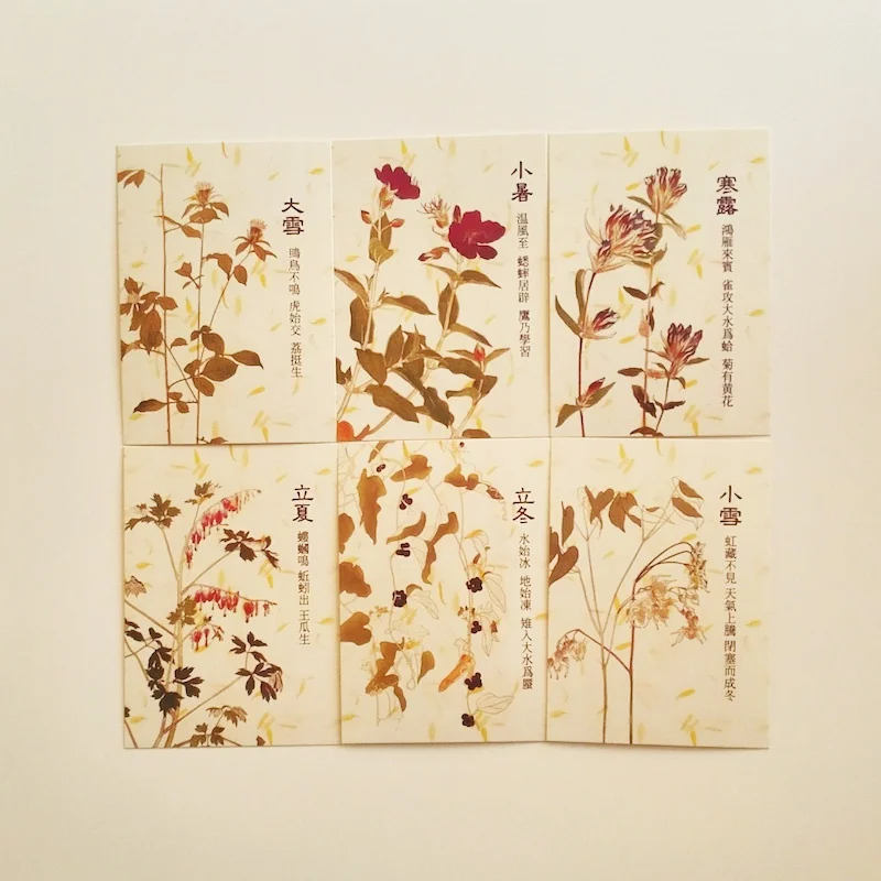 24 Pcs Lunar Calendar The Twenty-four Solar Terms Postcards Watercolor Painting Postcards
24 Pcs Lunar Calendar The Twenty-four Solar Terms Postcards Watercolor Painting Postcards