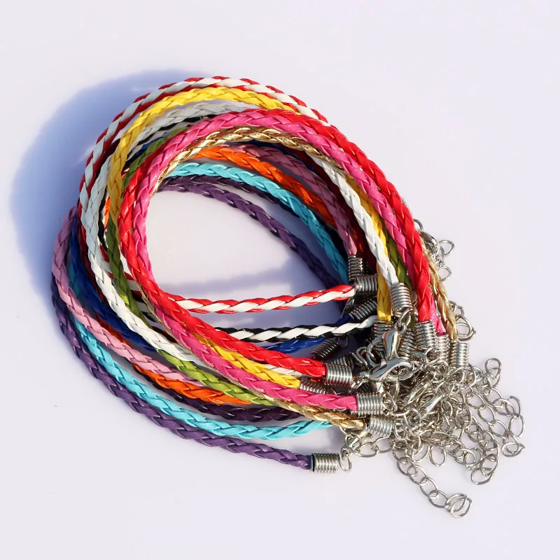 Leather For Making Bracelets 200pcs Braided Leather Bracelet Cord With Lobster Clasp Jewelry Findings For Jewelry DIY
Leather For Making Bracelets 200pcs Braided Leather Bracelet Cord With Lobster Clasp Jewelry Findings For Jewelry DIY