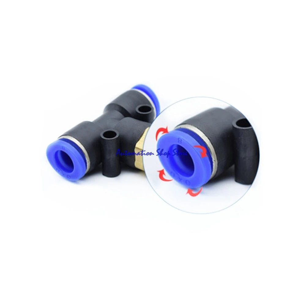 5pcs Pneumatic Quick Coupler 1/8" 1/4" 3/8" 1/2" BSPT Middle male thread to 10mm OD Tube T Shaped 3 Way T-Joint pipe fittings
5pcs Pneumatic Quick Coupler 1/8" 1/4" 3/8" 1/2" BSPT Middle male thread to 10mm OD Tube T Shaped 3 Way T-Joint pipe fittings