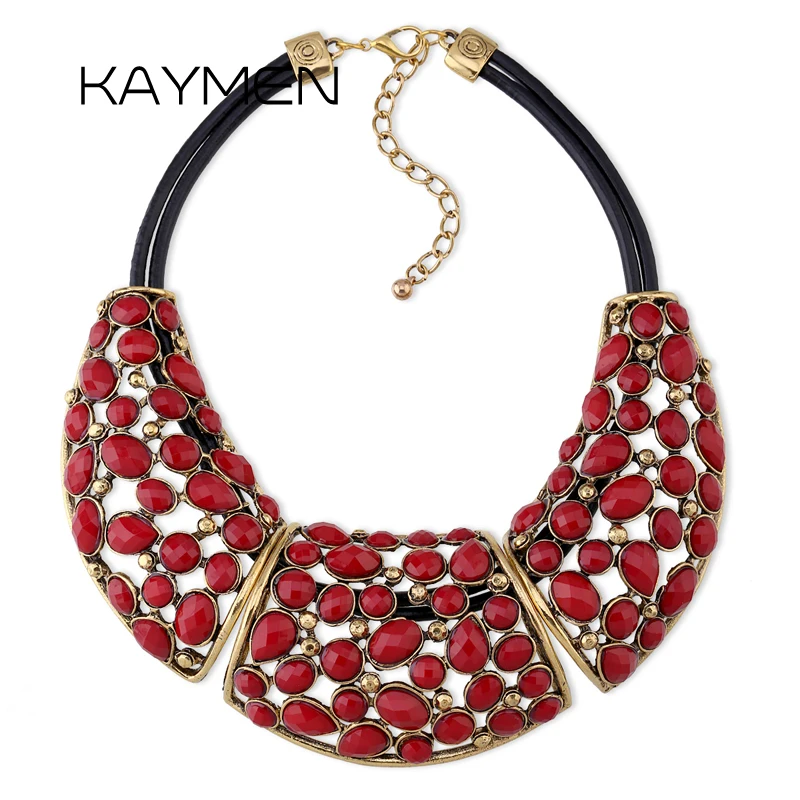 KAYMEN Factory Price Wholesale Bohemian Antique Plated Inlaid Resin Stones big Choker Statement Necklace for Women Party Wedding
KAYMEN Factory Price Wholesale Bohemian Antique Plated Inlaid Resin Stones big Choker Statement Necklace for Women Party Wedding