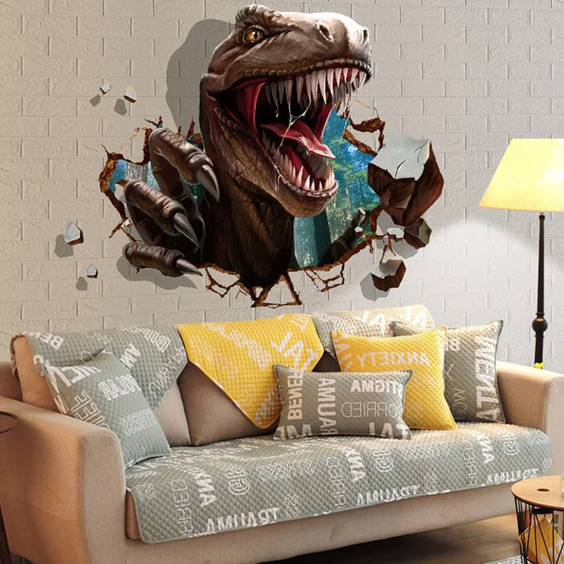 3D dinosaur wall stickers kids rooms Dinosaur Assault Bedroom living room decoration mural home decor stickers decals wallpaper
3D dinosaur wall stickers kids rooms Dinosaur Assault Bedroom living room decoration mural home decor stickers decals wallpaper