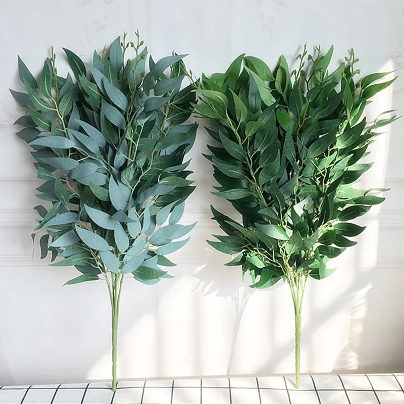 Artificial willow bouquet fake leaves for Home Christmas wedding decoration jugle party willow vine faux foliage plants wreath
Artificial willow bouquet fake leaves for Home Christmas wedding decoration jugle party willow vine faux foliage plants wreath