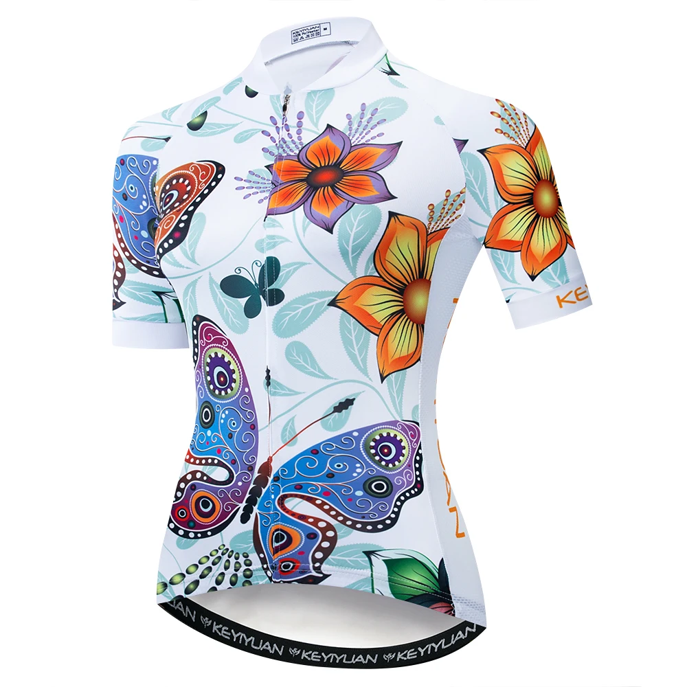 2019 Keyiyuan Women's Spring and Summer Flowers Butterfly Jersey Short Sleeve Tops Breathable Sweat Bike Clothes
2019 Keyiyuan Women's Spring and Summer Flowers Butterfly Jersey Short Sleeve Tops Breathable Sweat Bike Clothes