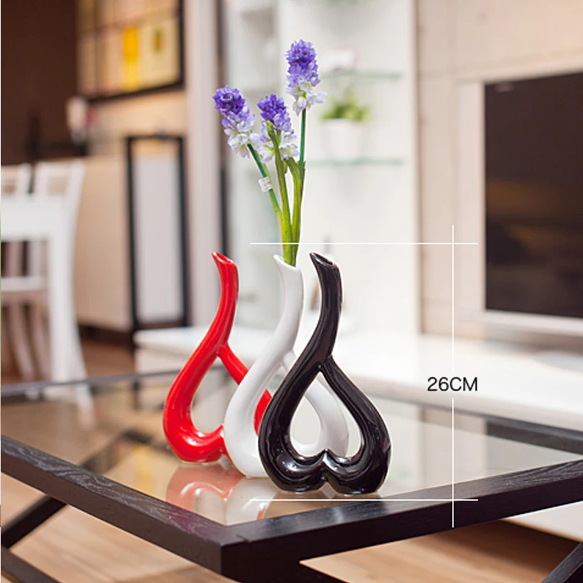 Creative Heart Shape Vase Handcrafts Home Decoration Art Work Flower Holder Ceramic Vase or 1 Vase Plus 1 Real Touch Rose Set
Creative Heart Shape Vase Handcrafts Home Decoration Art Work Flower Holder Ceramic Vase or 1 Vase Plus 1 Real Touch Rose Set