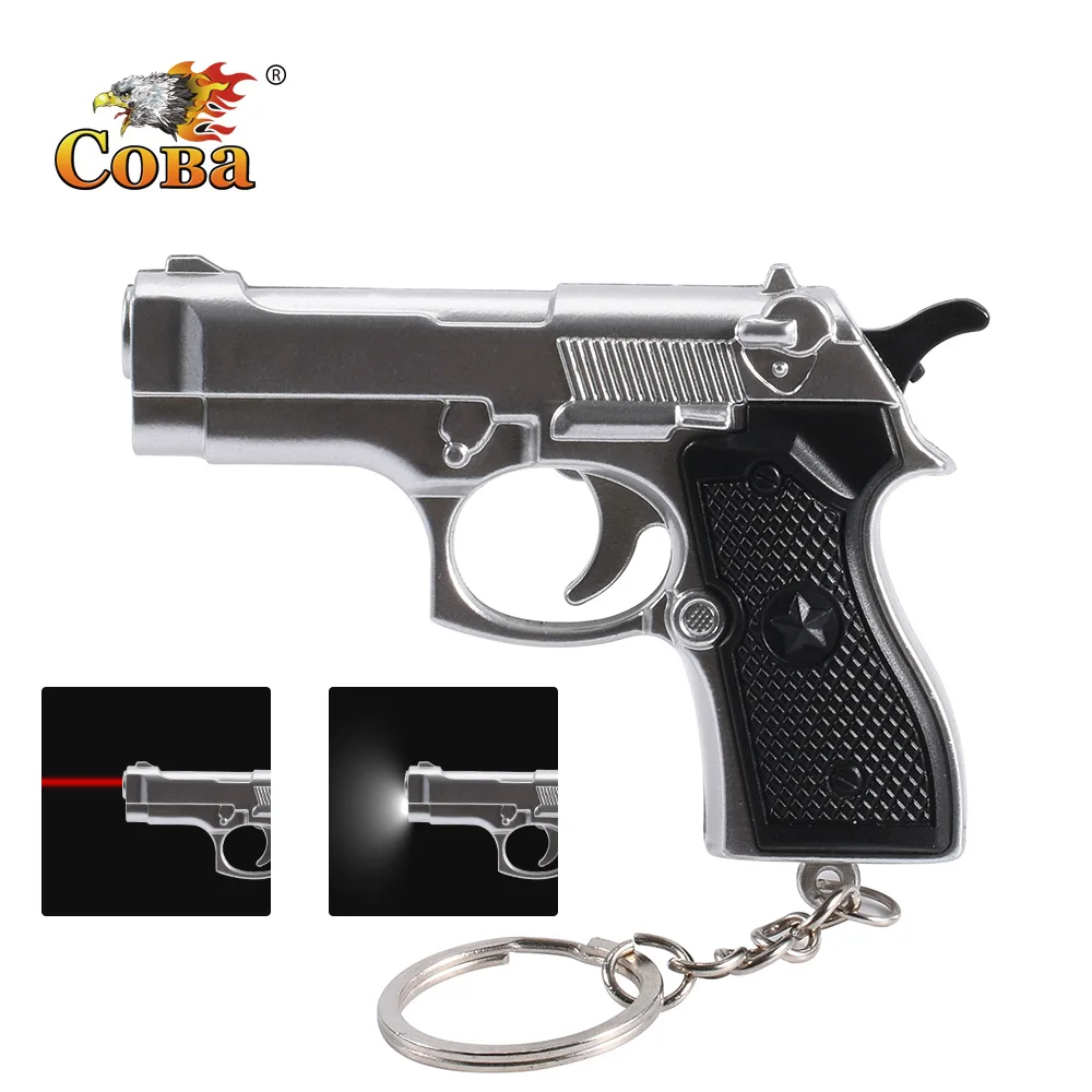 Coba mini gun gift keychain flashlight 2 modes led light and infrared light use 3*button battery interesting decorations light
Coba mini gun gift keychain flashlight 2 modes led light and infrared light use 3*button battery interesting decorations light