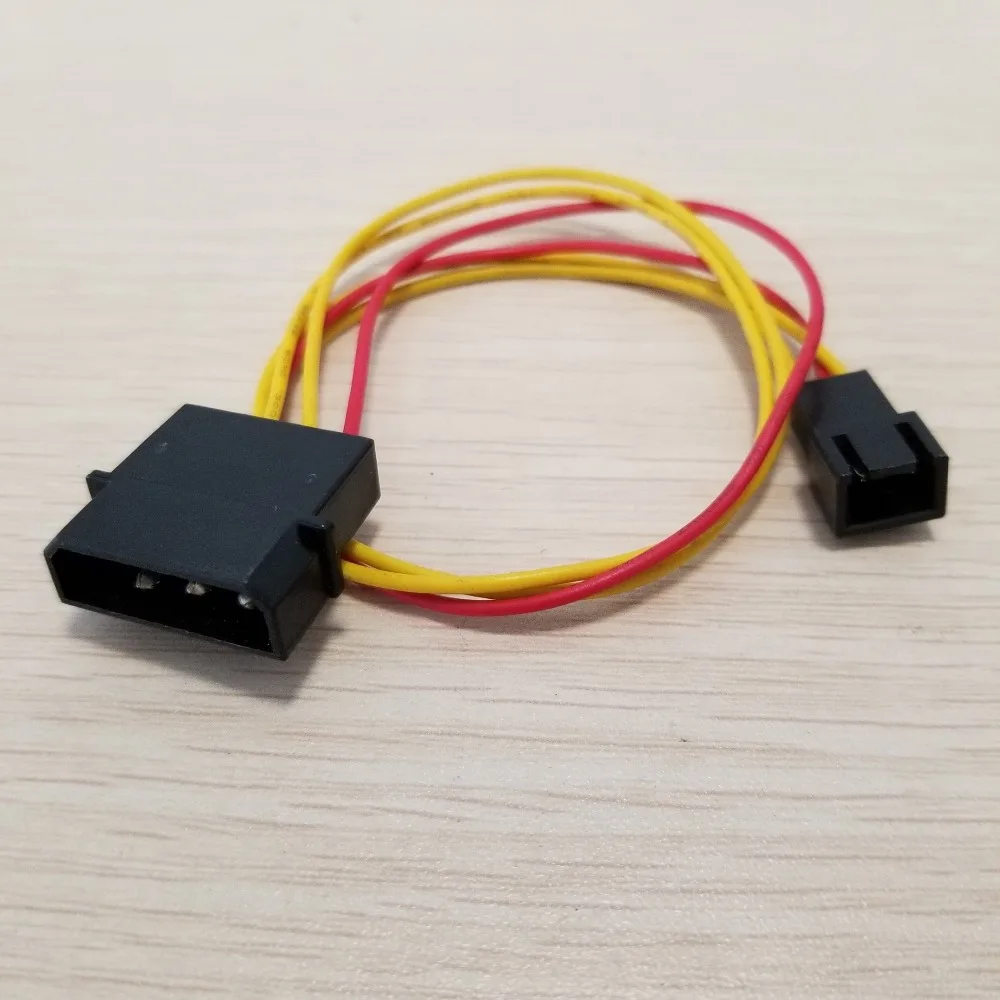 1pcs 4Pin IDE Molex to Cooling Fan 3Pin Small Type Power Supply Cable 22AWG Wire 12V PC DIY 30cm
1pcs 4Pin IDE Molex to Cooling Fan 3Pin Small Type Power Supply Cable 22AWG Wire 12V PC DIY 30cm