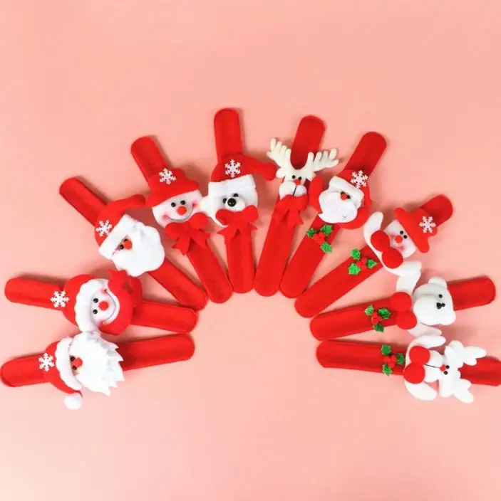 Xmas Party Favors Santa Claus Slap Bracelet Christmas Reindeer Wrist Band Bangle festive event kids adults Gift red
Xmas Party Favors Santa Claus Slap Bracelet Christmas Reindeer Wrist Band Bangle festive event kids adults Gift red