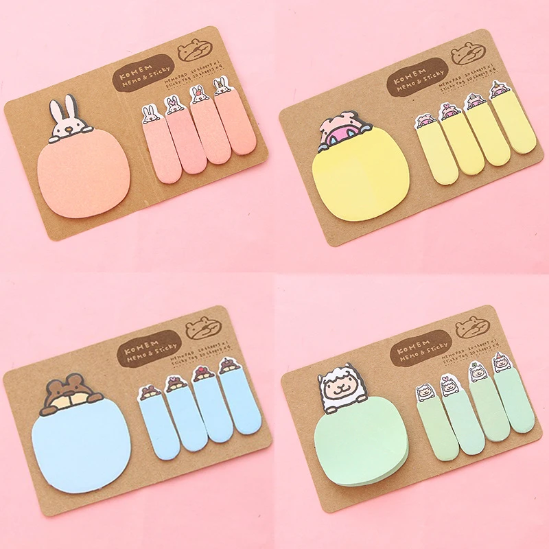 Kawaii Animal Kraft Paper Self-adhesive Memo Pad Sticky Notes Post It Bookmark Gift Stationery
Kawaii Animal Kraft Paper Self-adhesive Memo Pad Sticky Notes Post It Bookmark Gift Stationery