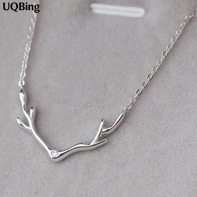 New 925 Sterling Silver Antlers With Rhinestone Necklaces & Pendants Pure Sterling Silver Choker Necklace Jewelry Collar Colar
New 925 Sterling Silver Antlers With Rhinestone Necklaces & Pendants Pure Sterling Silver Choker Necklace Jewelry Collar Colar