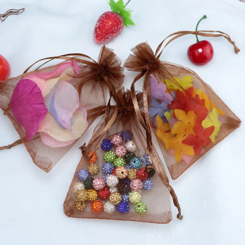 200pcs/lot Wholesle New Coffee Drawstring Organza Pouch Gift Bags Fit Wedding Party 9x12cm
200pcs/lot Wholesle New Coffee Drawstring Organza Pouch Gift Bags Fit Wedding Party 9x12cm